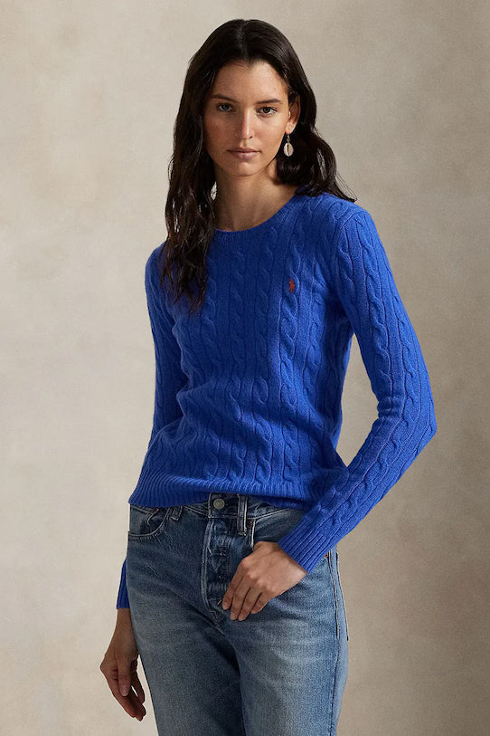 Cable-Knit Cotton-Cashmere Crewneck Jumper