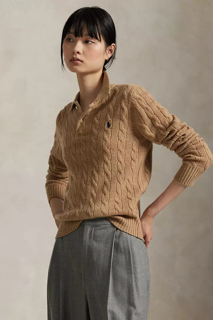 Cable-Knit Wool-Cashmere Sweater