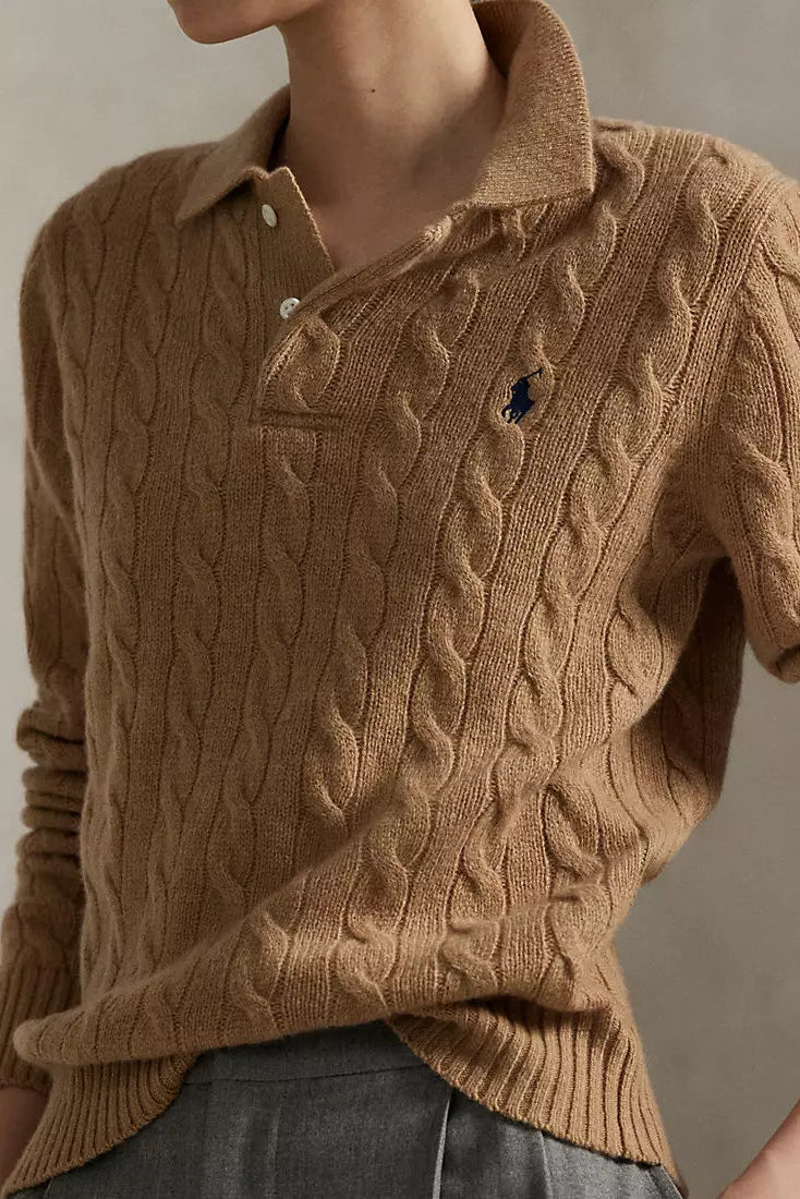 Cable-Knit Wool-Cashmere Sweater