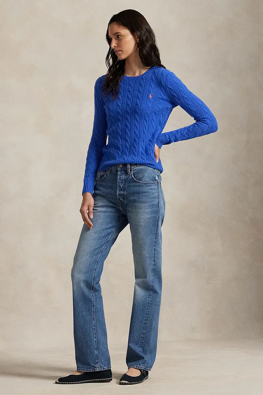 Cable-Knit Cotton-Cashmere Crewneck Jumper