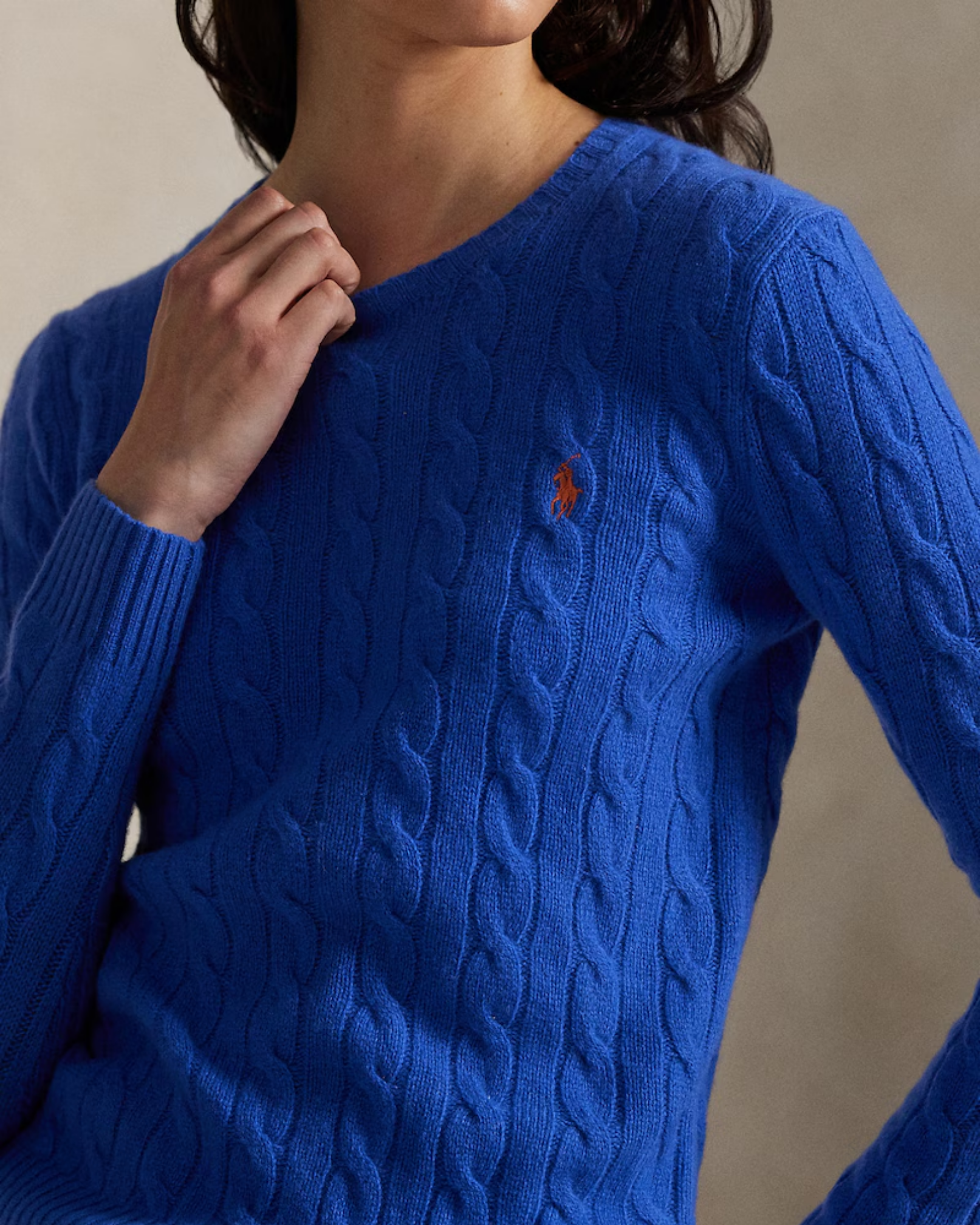 Cable-Knit Cotton-Cashmere Crewneck Jumper