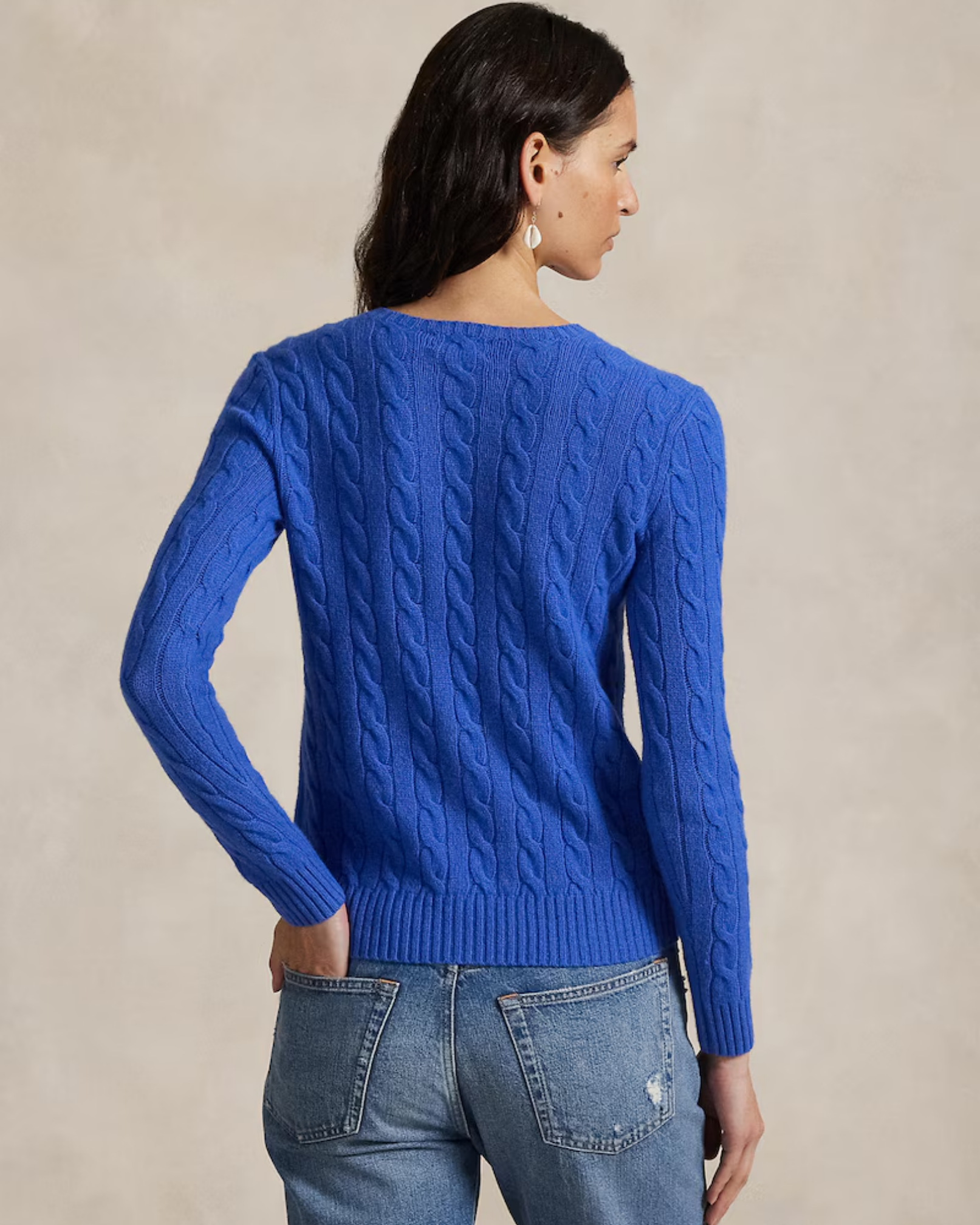 Cable-Knit Cotton-Cashmere Crewneck Jumper