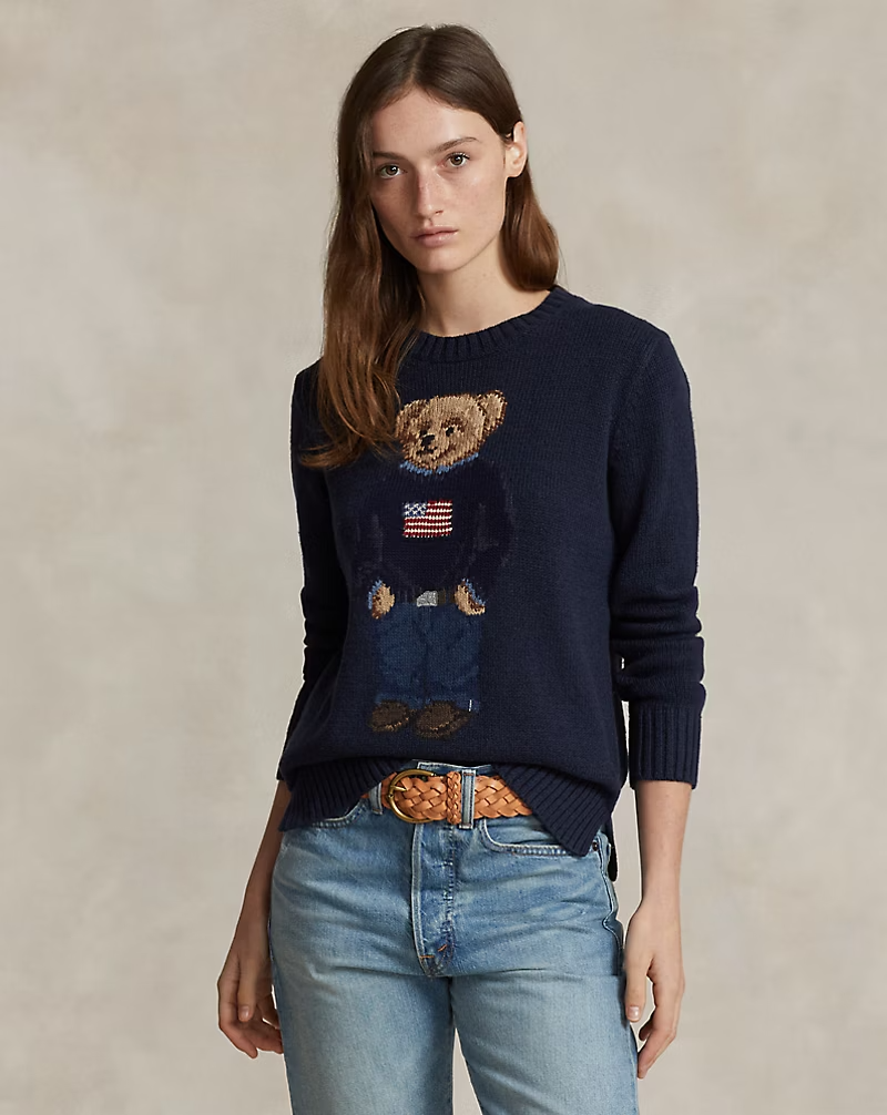 Bear Cotton-Linen Jumper