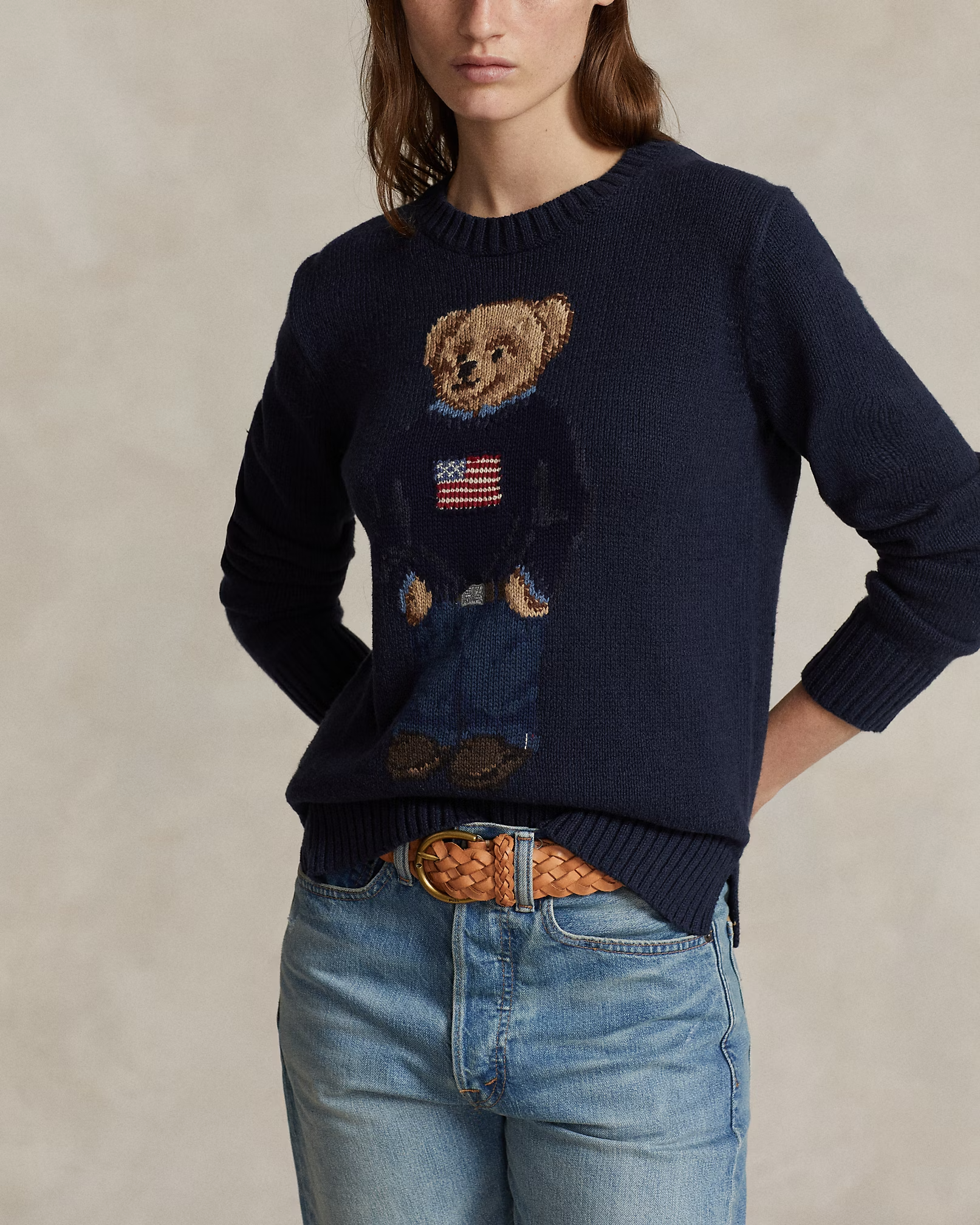 Bear Cotton-Linen Jumper