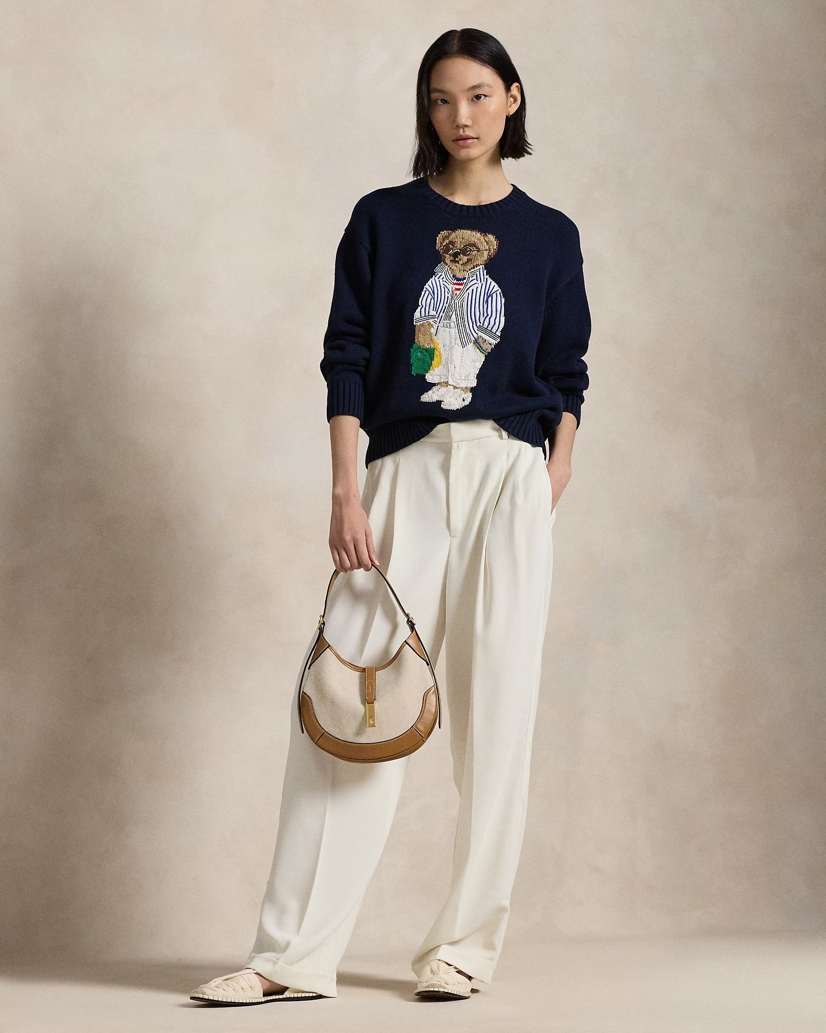 Bear Cotton Crewneck Jumper