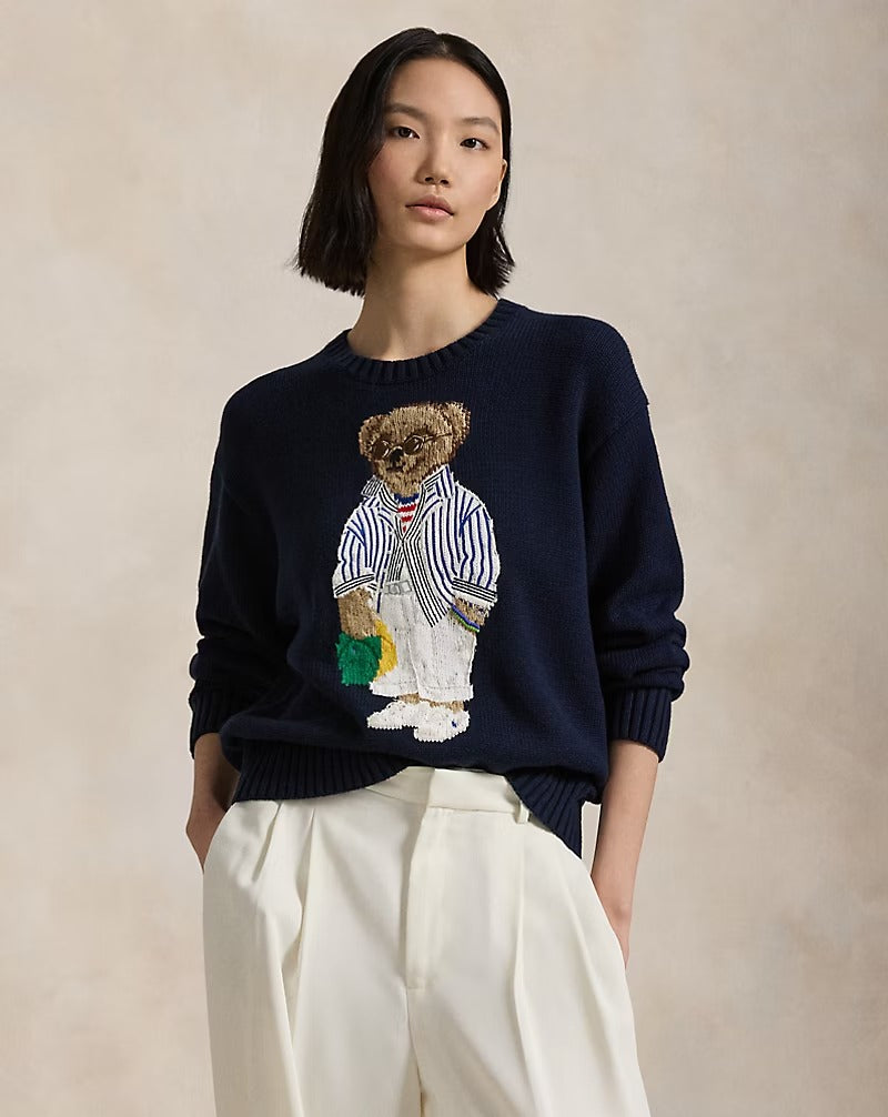 Bear Cotton Crewneck Jumper
