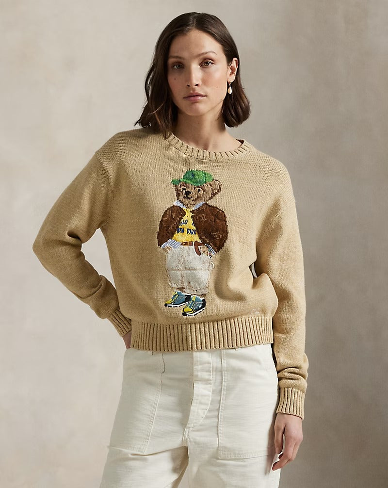 Bear Cotton Crewneck Jumper