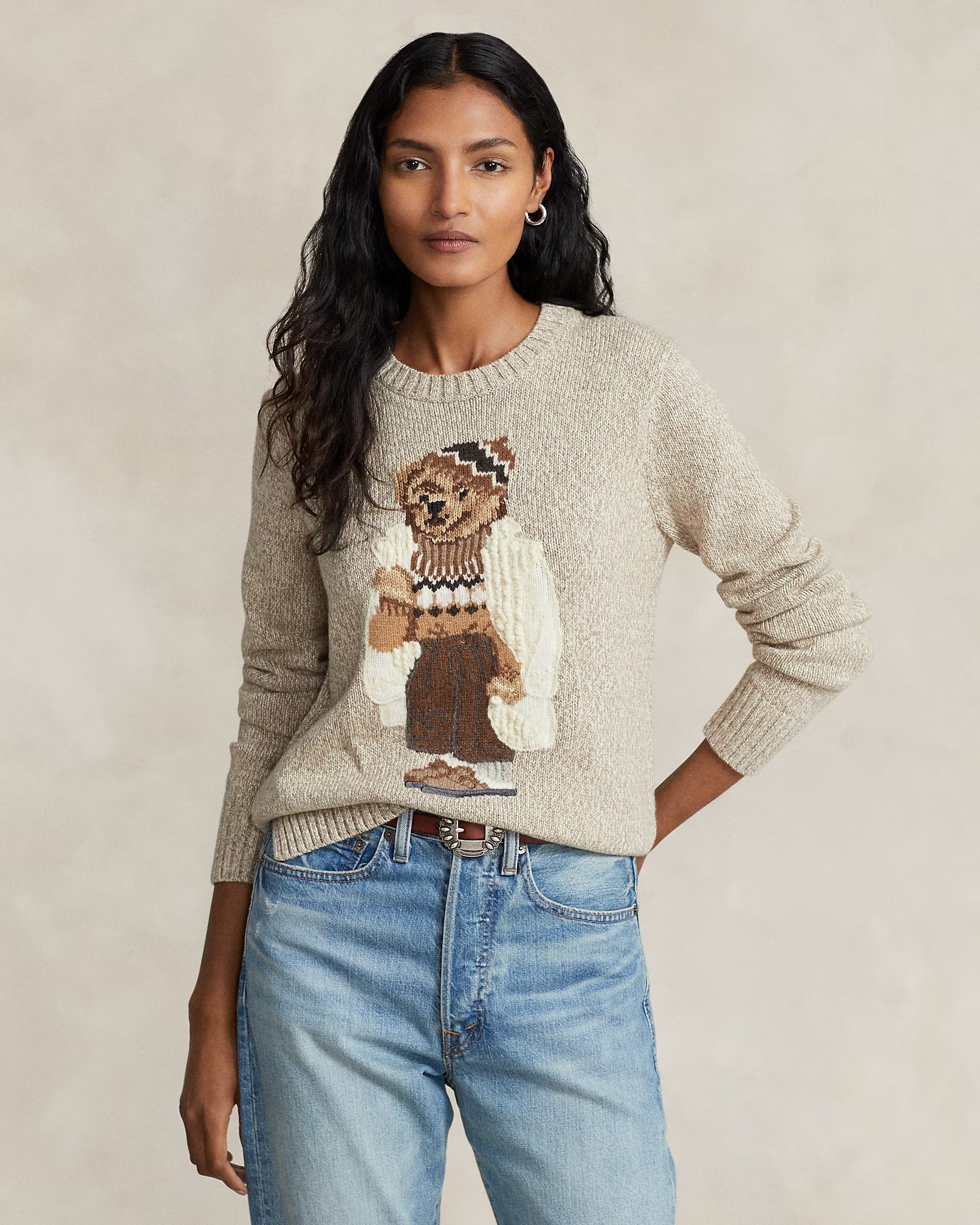 Bear Cotton-Blend Jumper