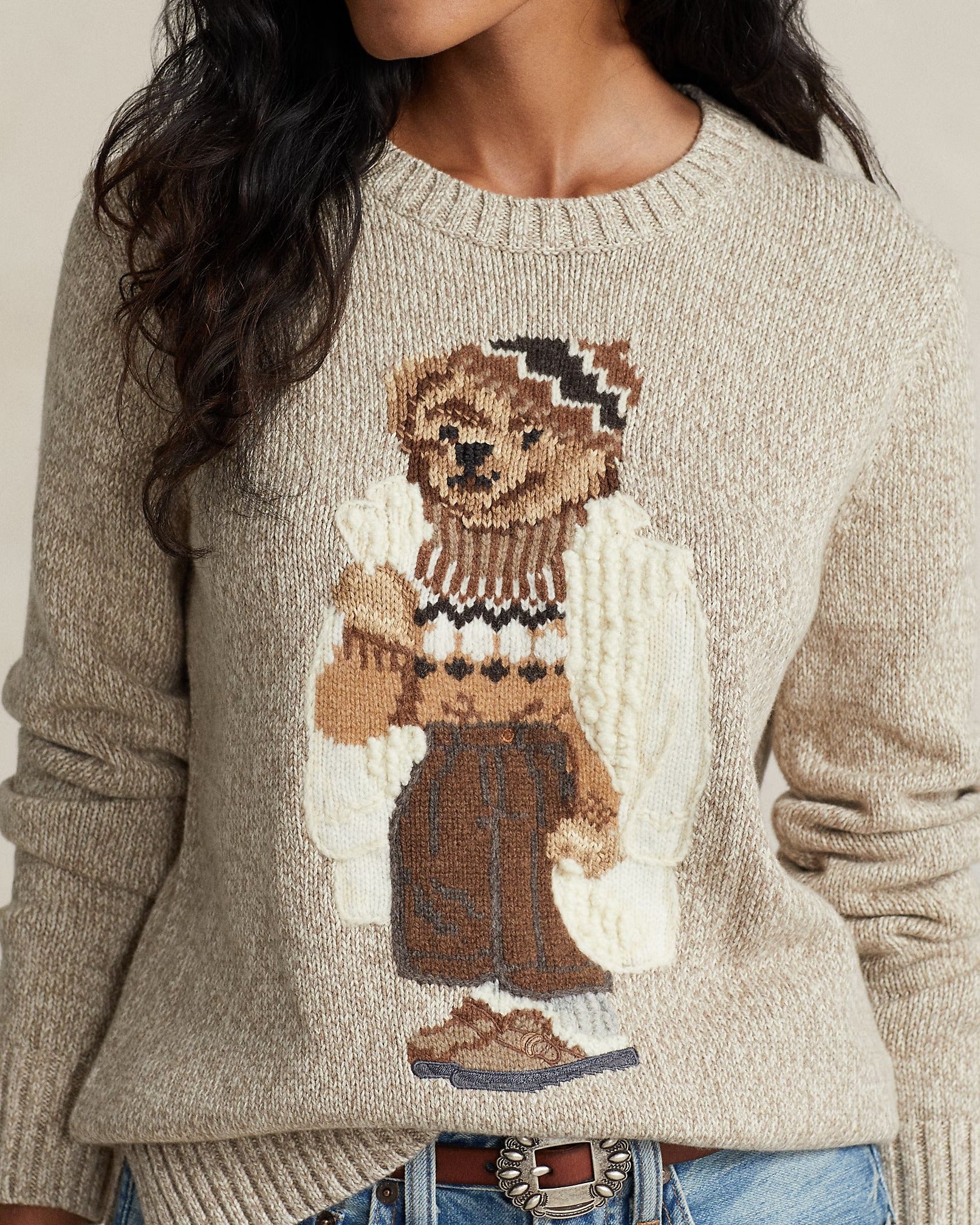 Bear Cotton-Blend Jumper